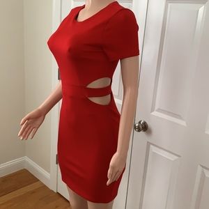 Sexy Red dress w/ Cut-out waist